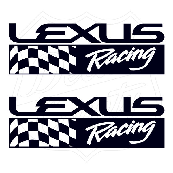 Lexus Racing Flag decal