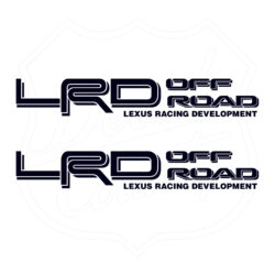 LRD Off Road Lexus Racing Development decals black