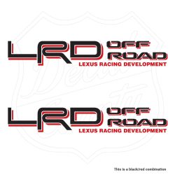 LRD Off Road Lexus Racing Development decals