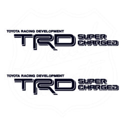 Toyota Racing Development TRD Super Charged decals