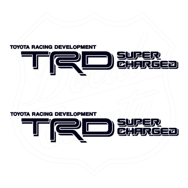 Toyota Racing Development TRD Super Charged decals