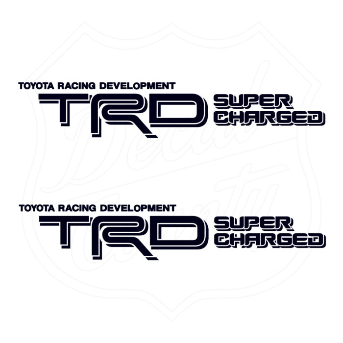 Toyota Racing Development TRD Super Charged decals